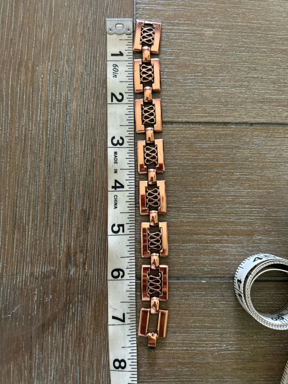 Renoir Vtg Copper link Bracelet Unisex - Picture 4 of 9